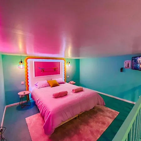 Apartament Funky House - Jacuzzi - Salle De Cinema & Netflix - Billard - Nintendo Switch & Jeux Douai